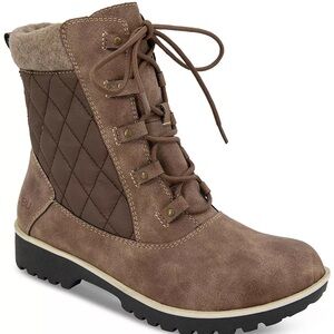 JBU Women's Fargo Quilted Waterproof Cold-Weather Boots